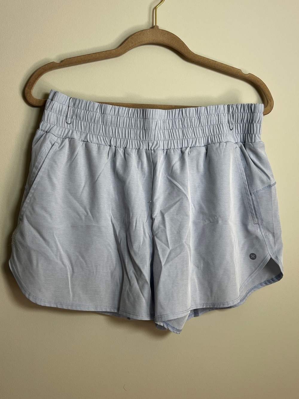 Women's Active Shorts - Elastic Waist, Light Purple